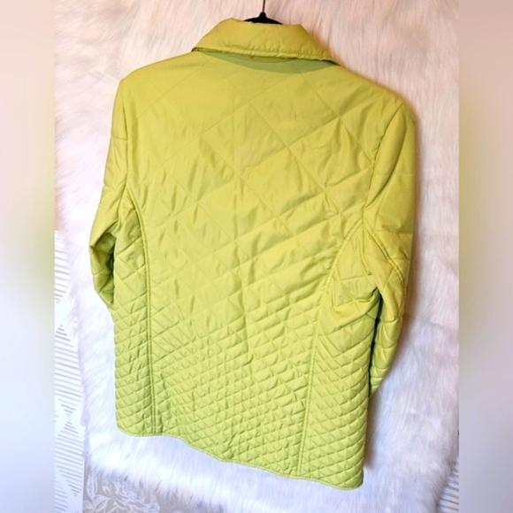 Pizazz Y2K Quilted Lime Green Puffer Jacket - Picture 4 of 7